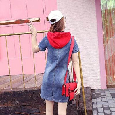 ĐẦM JEAN CÓ NÓN PHỐI VIỀN DỌC THÂN - J.05